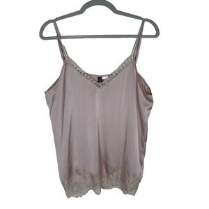 Divided Womens Sz 14 camisole blush tank Intimate Feminine Romantic Bohemian
